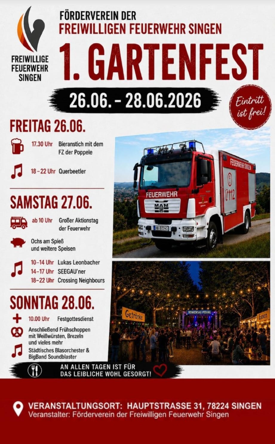 1. Gartenfest Feuerwehr Singen